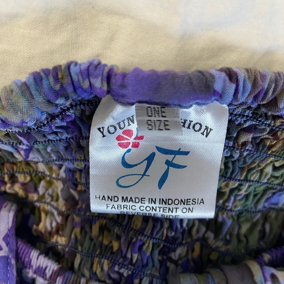 Young Fashion flowing strapless Hawaiian shirt - Picture 5 of 9